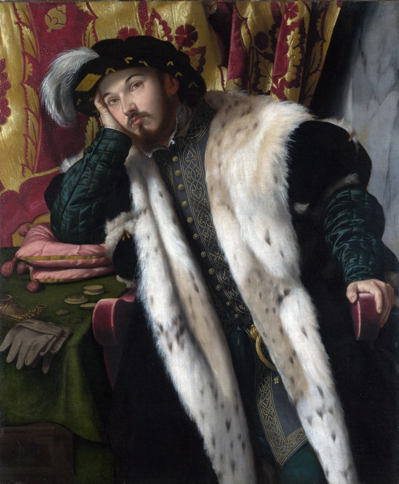 Portrait eines jungen Mannes (Fortunato Martinengo Cesaresco ?) - Alessandro Bonvicino