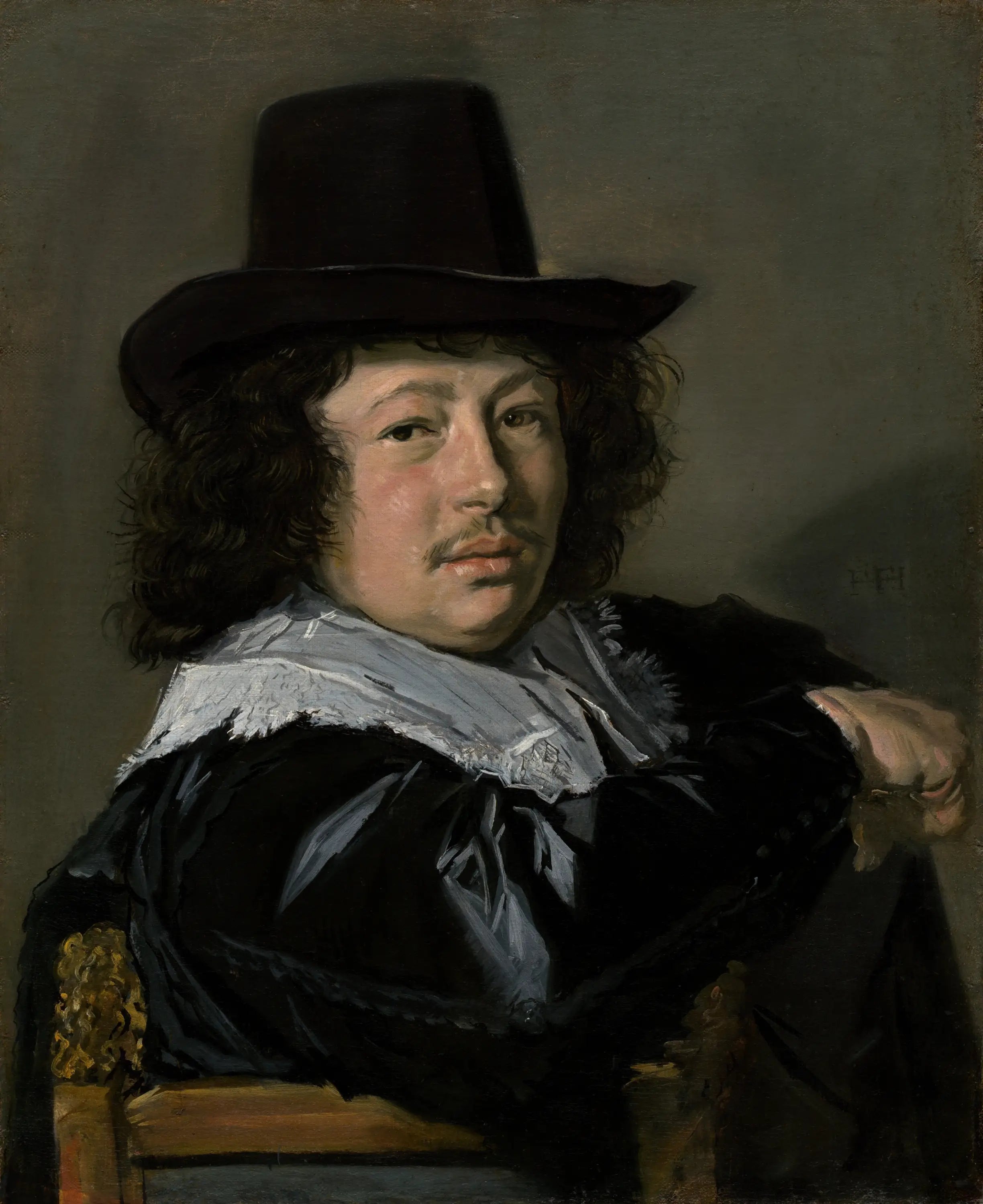 Portrait d'un jeune homme - Frans Hals image 1 copie peinte à la main à l’huile