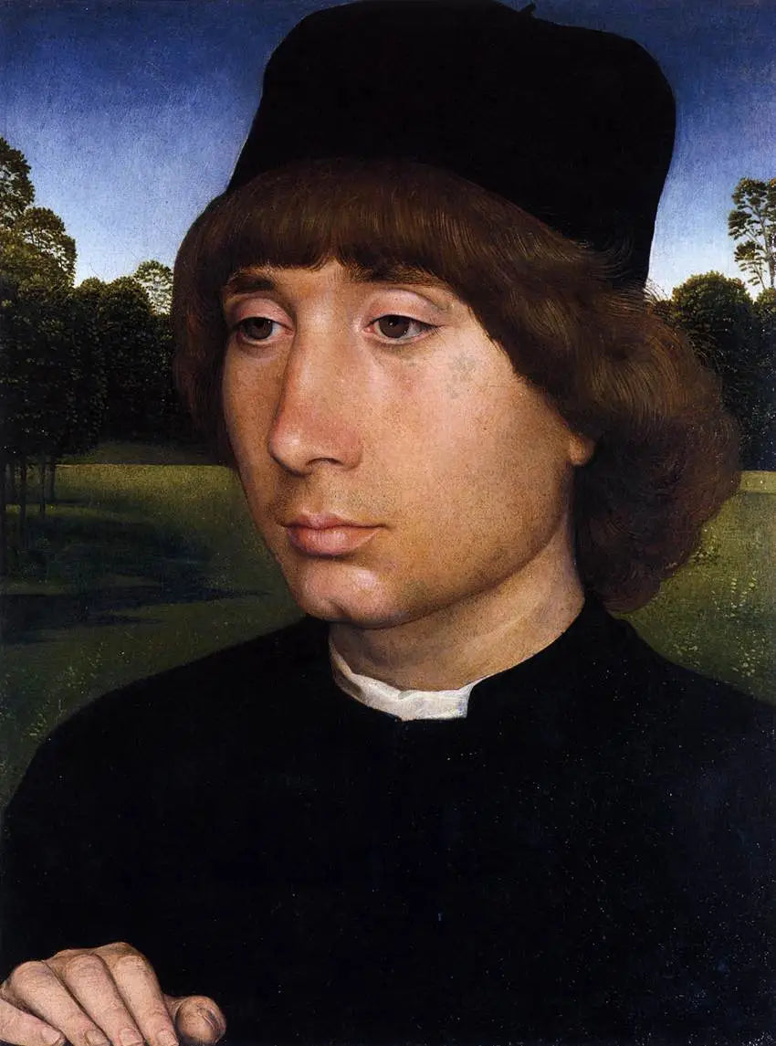 Porträt eines jungen Mannes - Hans Memling
