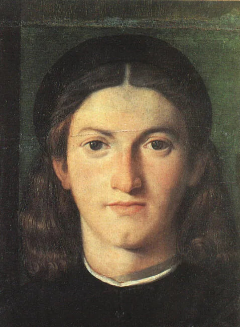 Portrait eines jungen Mannes - Lorenzo Lotto