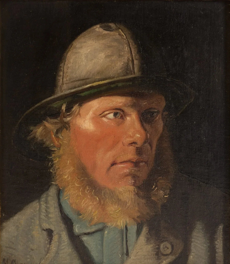 Porträt eines jungen Fischers im Regenmantel. – Michael Peter Ancher