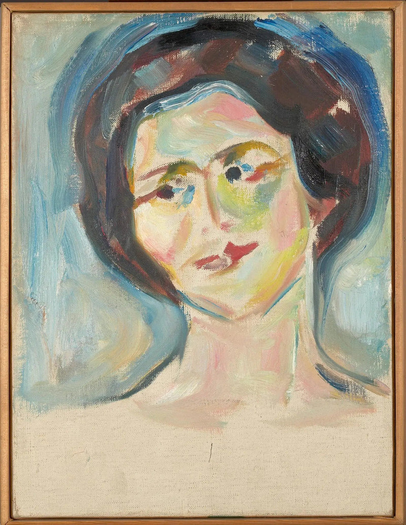 Porträt eines Modells - Edvard Munch