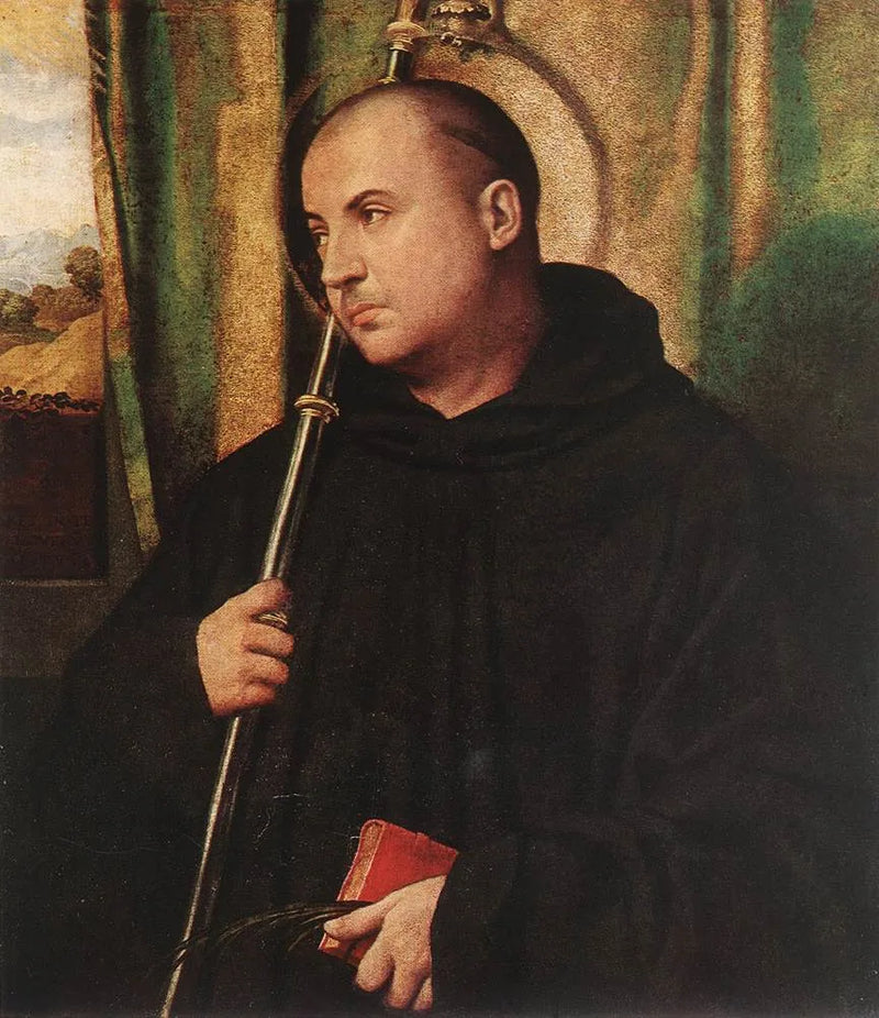 Porträt eines benediktinischen Mönchs in Saint Placidus - Alessandro Bonvicino