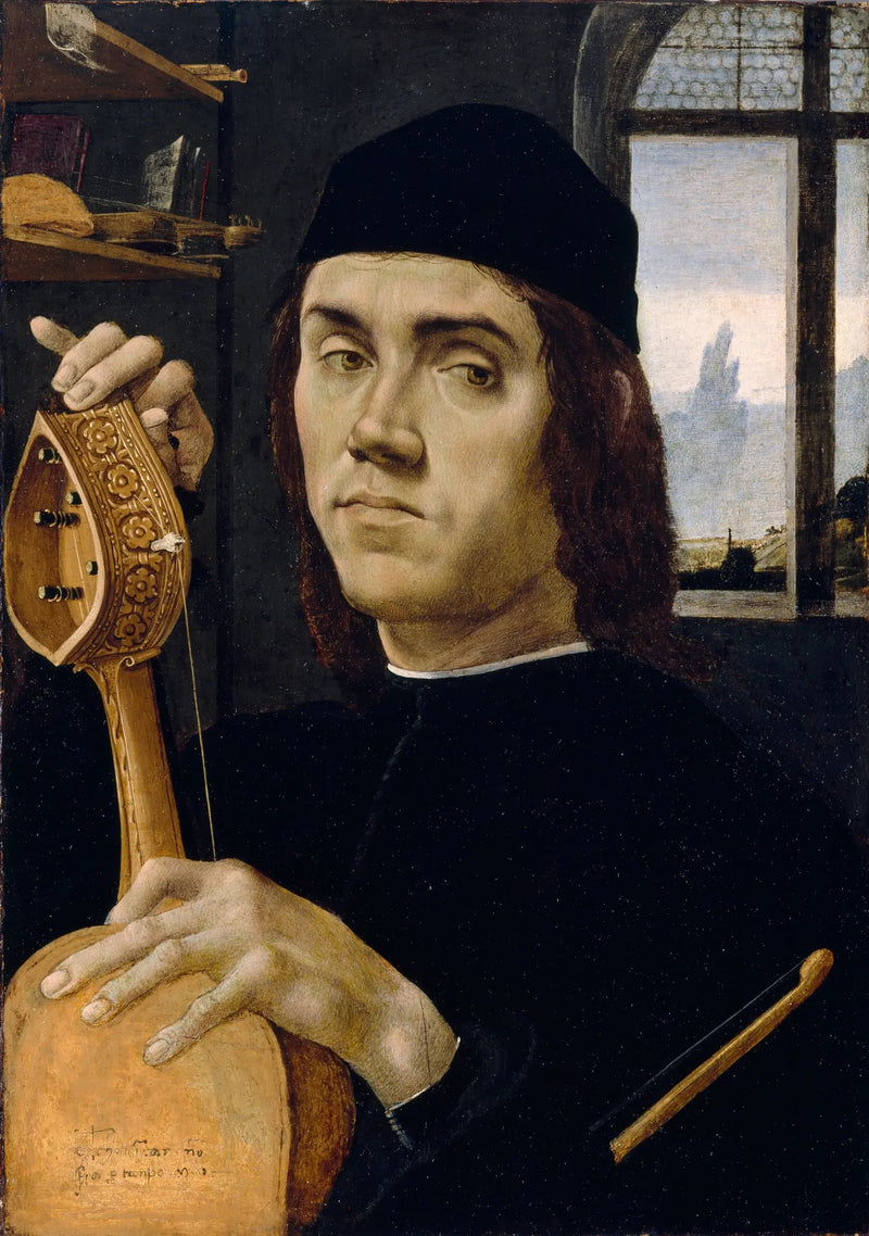 Porträt eines Musikers - Filippino Lippi