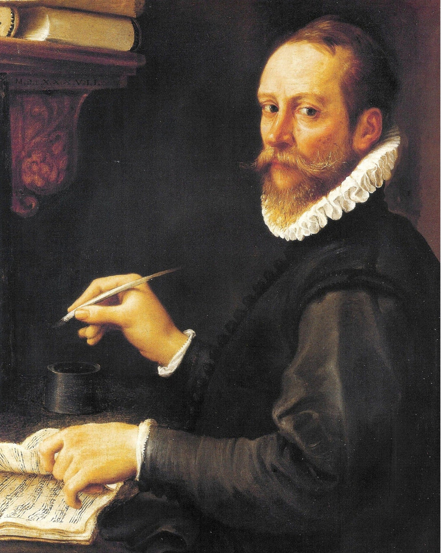 Porträt eines Musikers (vermutliches Porträt von Claudio Merulo) - Annibale Carracci
