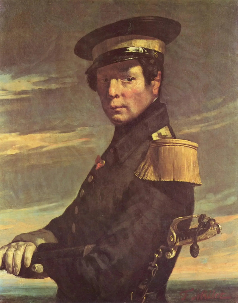 Portrait eines Marineoffiziers - Jean-François Millet