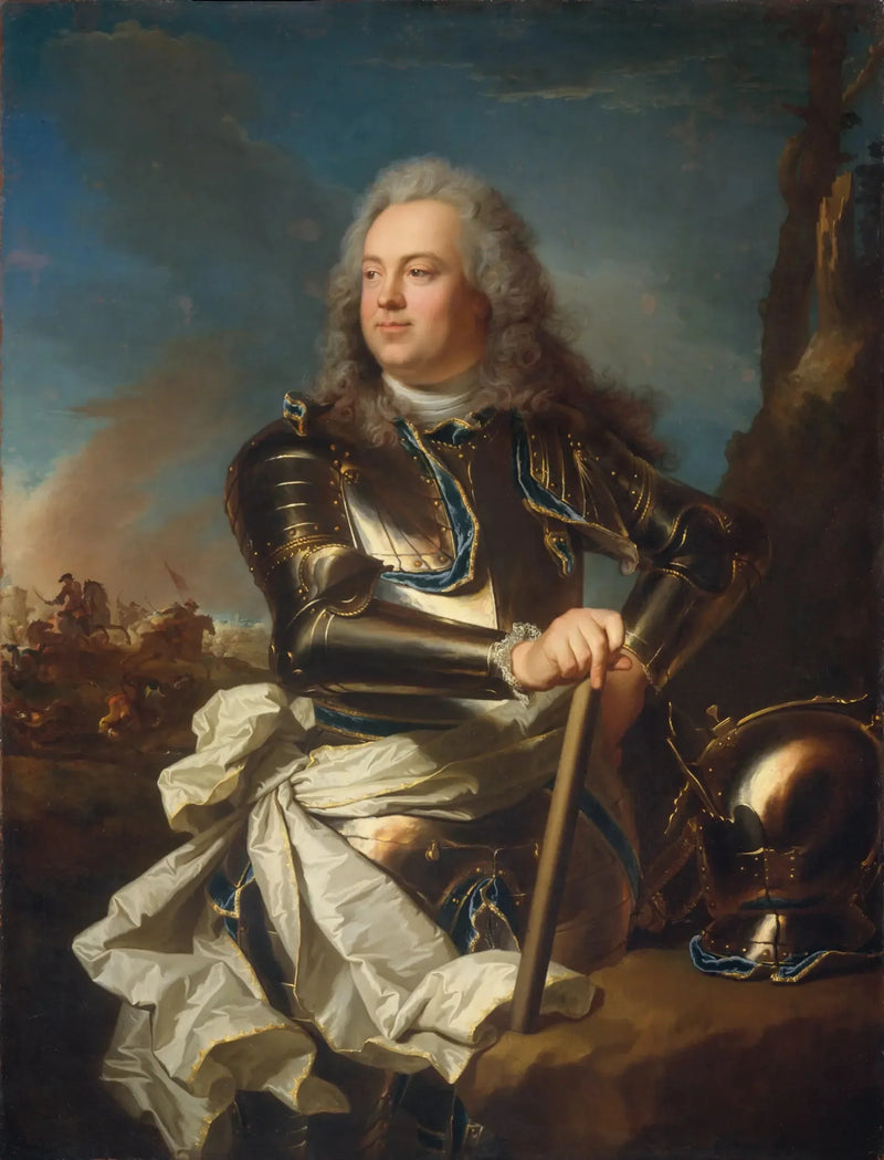 Porträt eines Militäroffiziers - Hyacinthe Rigaud