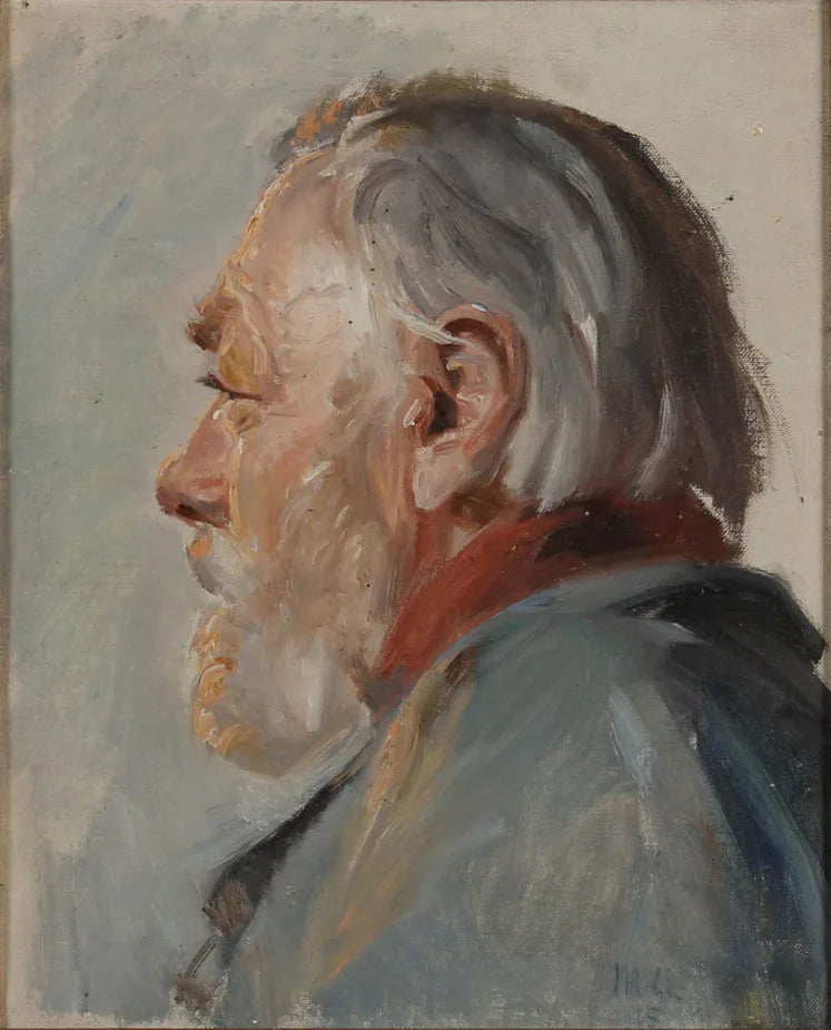 Porträt eines Fischers. (1915) – Michael Peter Ancher