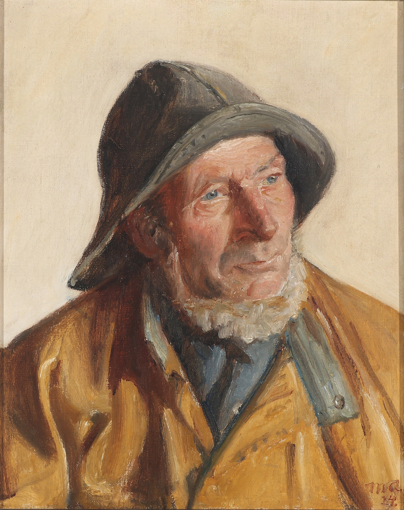 Porträt eines Fischers. (1924) – Michael Peter Ancher