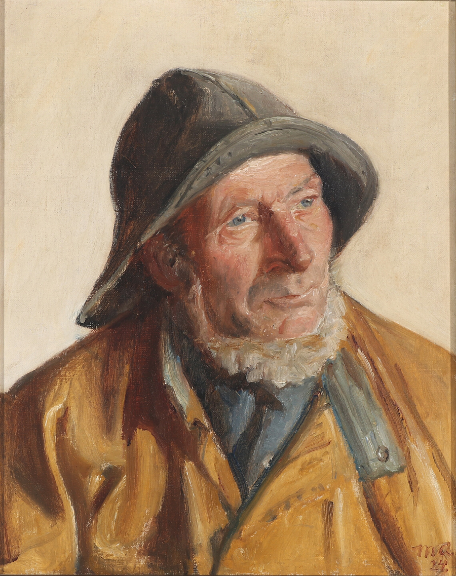 Porträt eines Fischers. (1924) – Michael Peter Ancher
