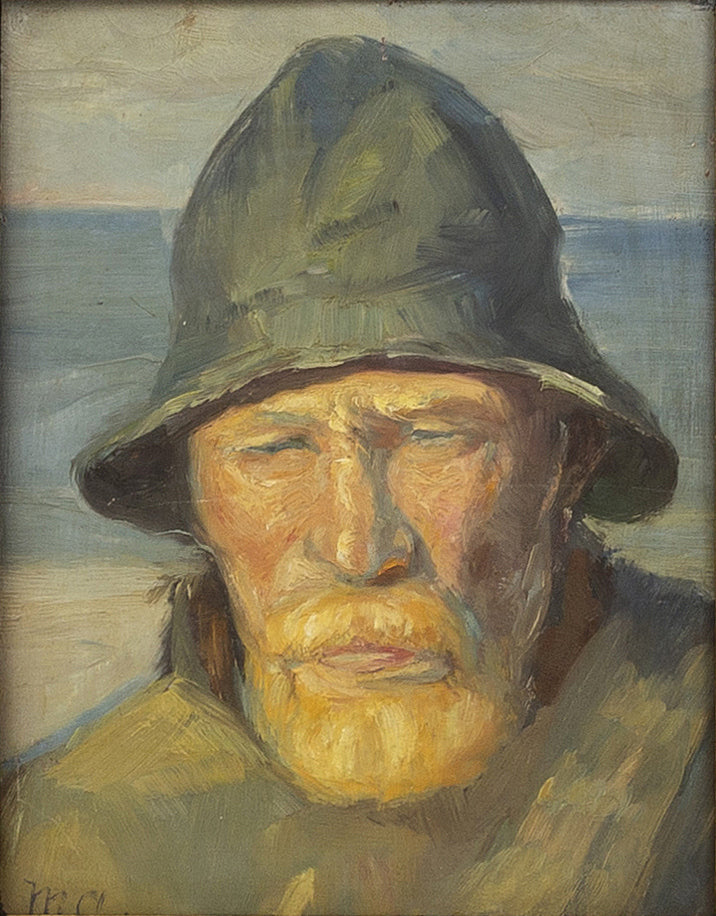 Porträt eines Fischers aus Skagen. -Michael Peter Ancher