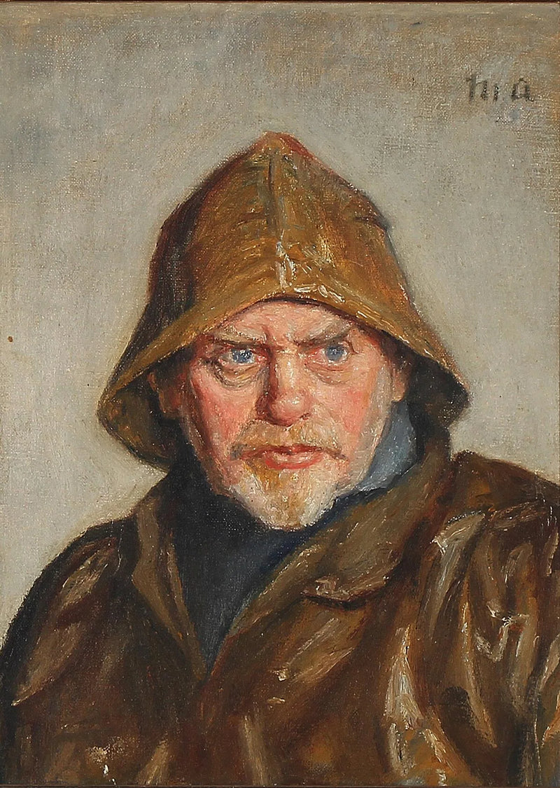 Porträt eines Fischers aus Skagen. (Gemälde von Herrn Ancher) - Michael Peter Ancher