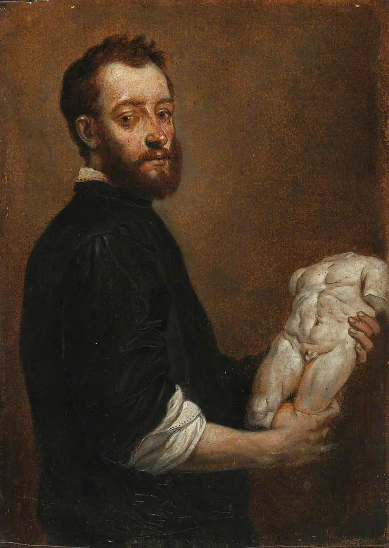 Portrait eines Bildhauers (Allesandro Vittoria) (nach Giovanni Battista Moroni) - David Teniers der Jüngere