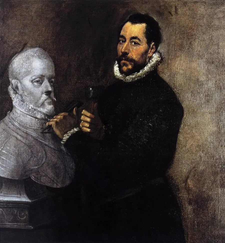 Portrait eines Bildhauers - El Greco