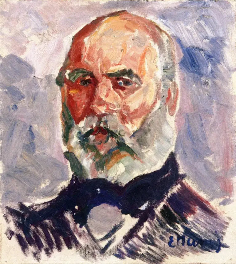 Porträt eines alten Mannes - Edvard Munch