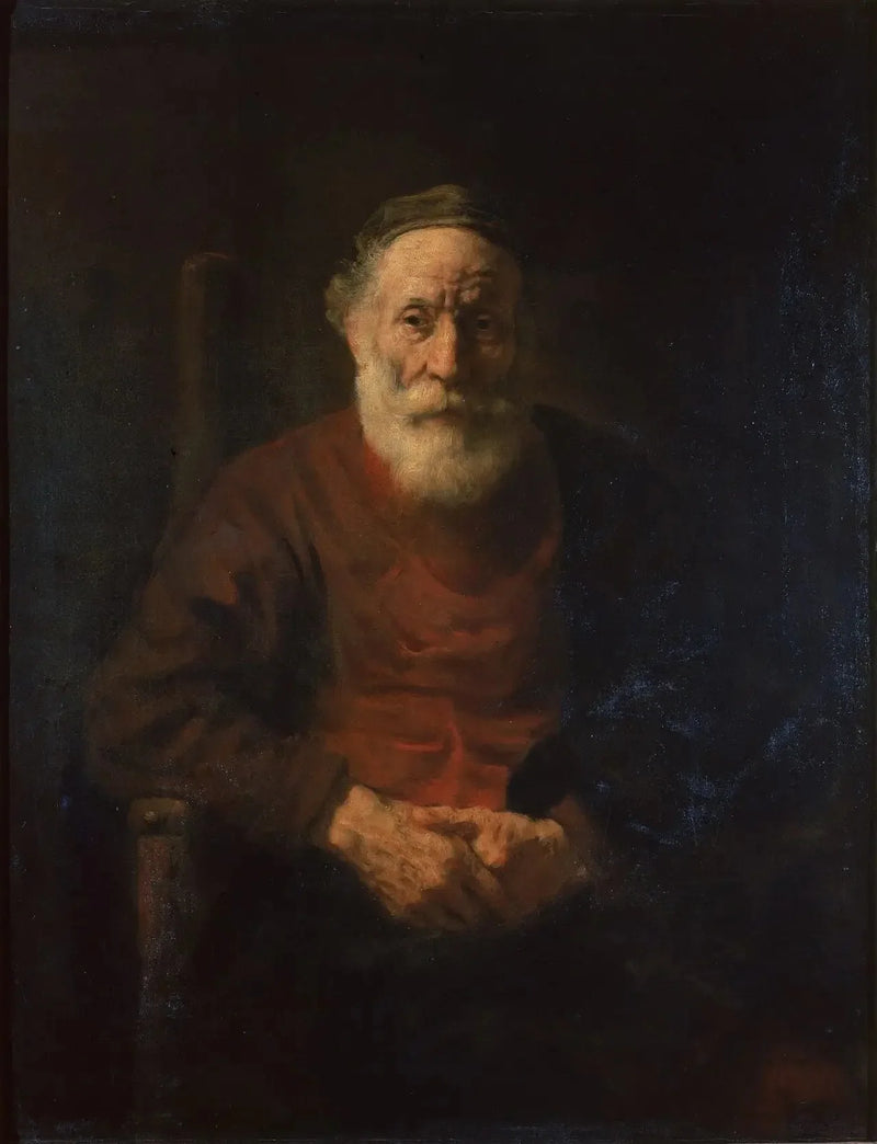 Porträt eines alten Mannes in Rot von Rembrandt - Rembrandt