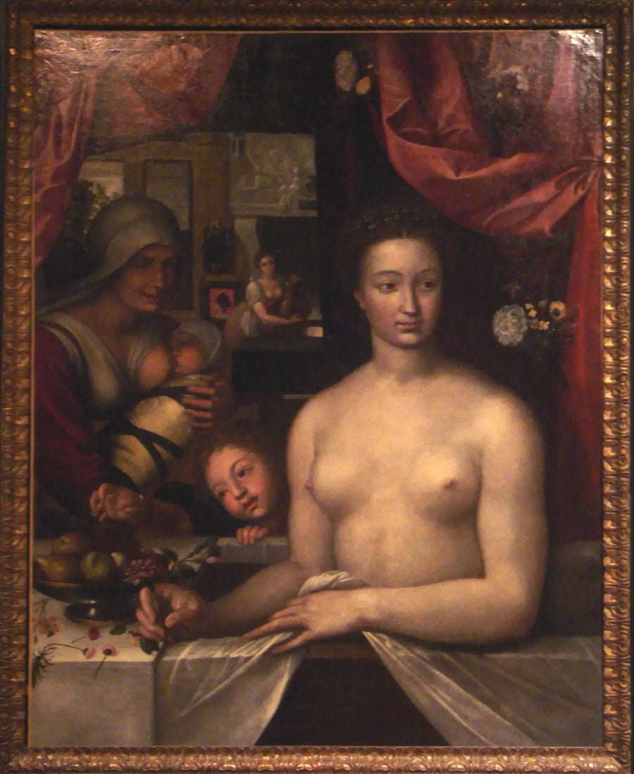 Portrait einer Dame im Bad - François Clouet
