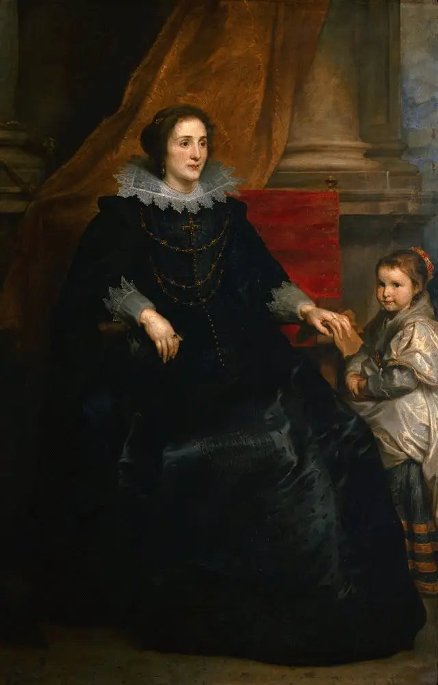 Portrait einer Dame von Qualität und ihrer Tochter - Antoine van Dyck