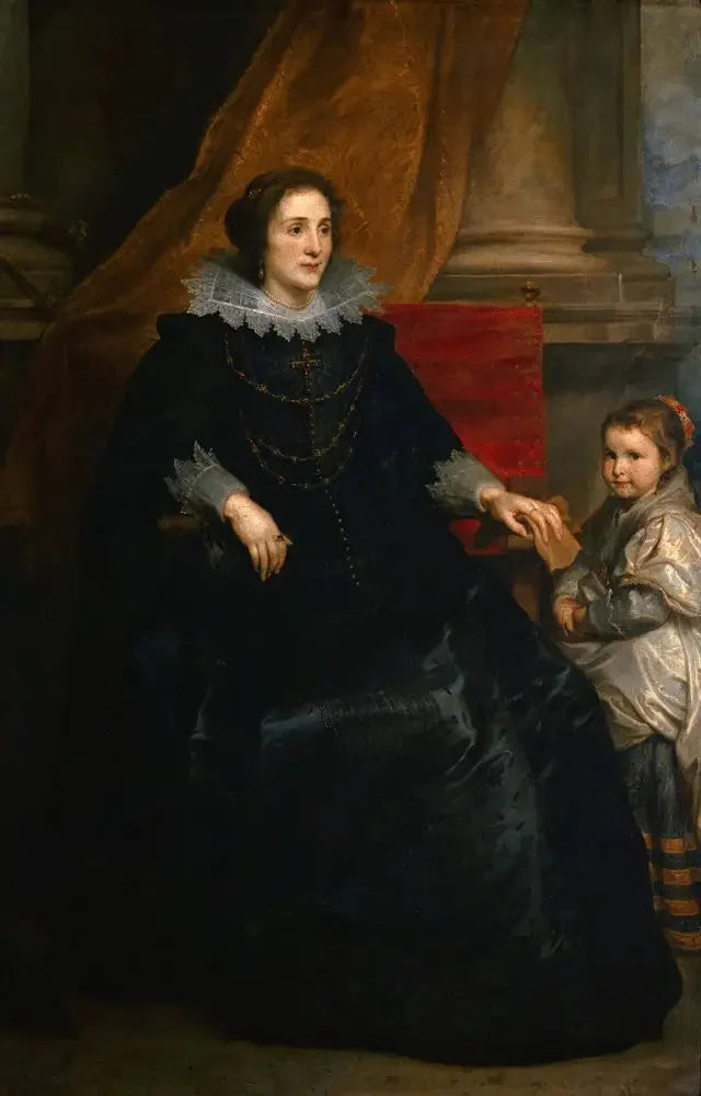 Portrait einer Dame von Qualität und ihrer Tochter - Antoine van Dyck