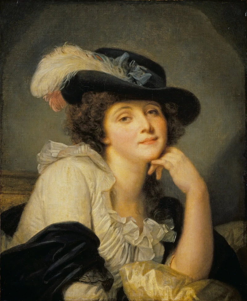 Portrait einer Dame, früher fälschlicherweise als Portrait von Sophie Arnould bezeichnet - Jean-Baptiste Greuze