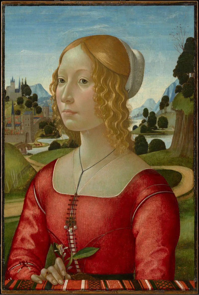 Portrait einer Dame - Domenico Ghirlandaio