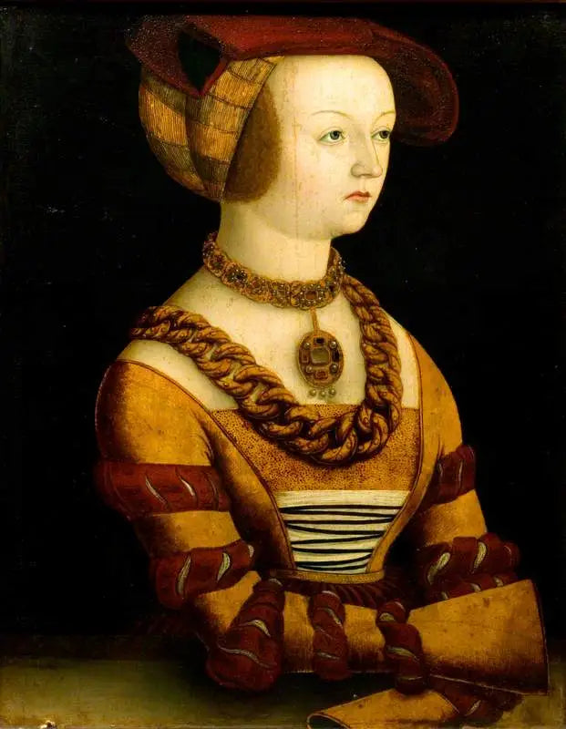 Porträt einer Dame in Kleidung um 1530 - Lucas Cranach der Ältere