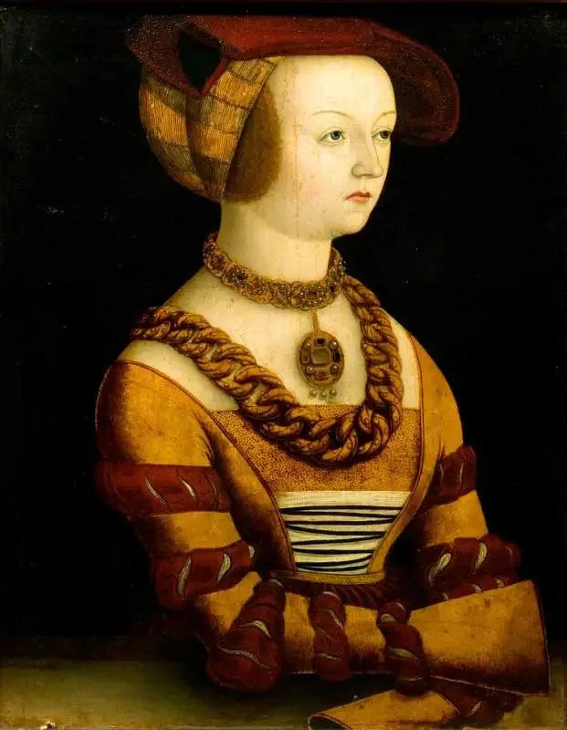 Porträt einer Dame in Kleidung um 1530 - Lucas Cranach der Ältere