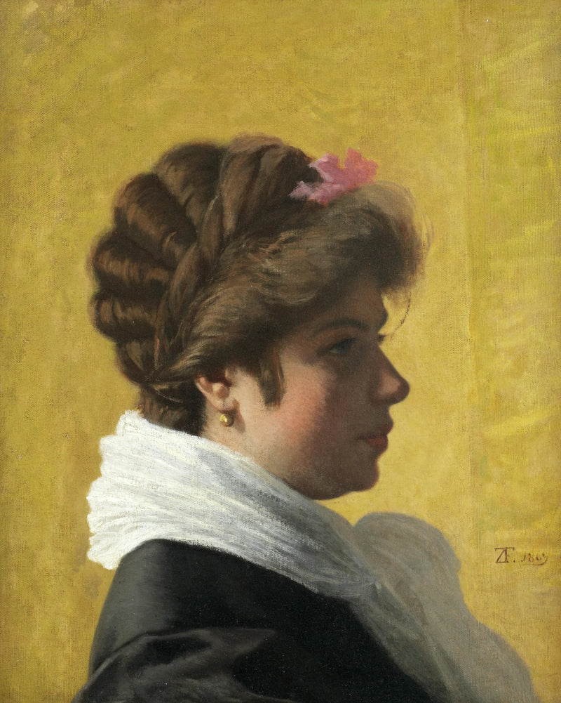 Portrait einer Dame - Federico Zandomeneghi