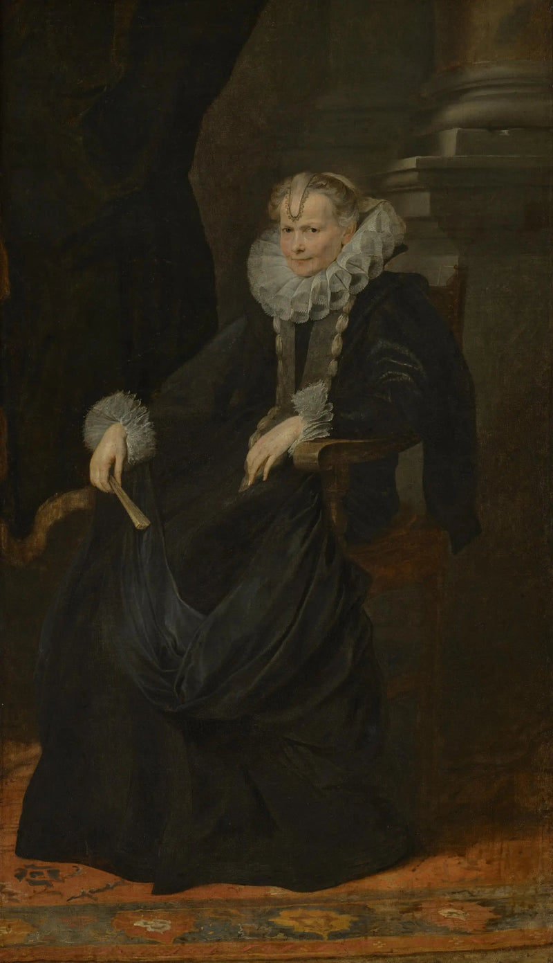 Portrait einer genuesischen Dame - Antoine van Dyck