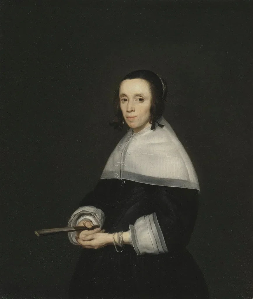Portrait d'une dame - Gerard ter Borch image 1 copie peinte à la main à l’huile