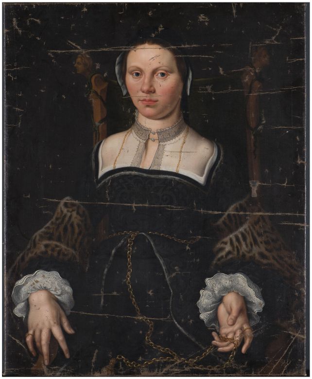 Portrait d'une dame - Maarten van Heemskerck image 1 reproduction réalisée par Alpha Reproduction