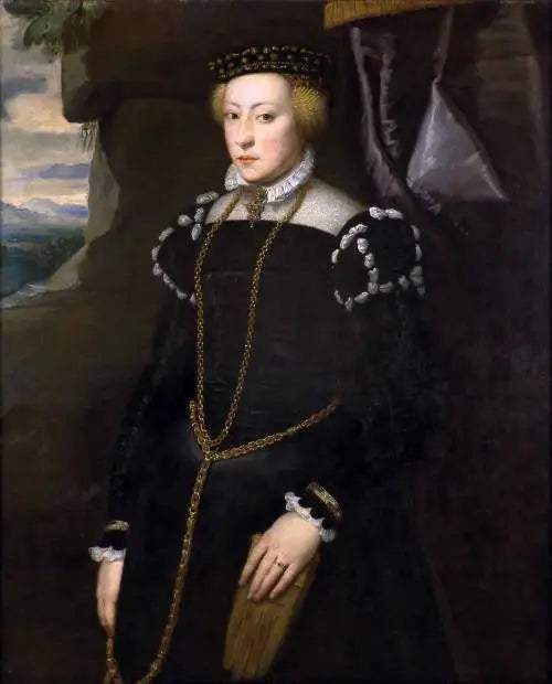 Porträt einer Dame (vielleicht Eleonore, Herzogin von Mantua, nach einem italienischen Meister) - Peter Paul Rubens