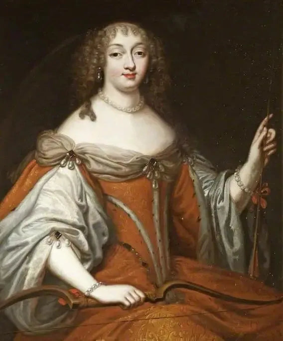 Portrait einer Dame (wahrscheinlich Henrietta Anne Stuart, 1644–1670, Herzogin von Orléans oder Marie Mancini, 1646–1714, Prinzessin Colonna) - Pierre Mignard