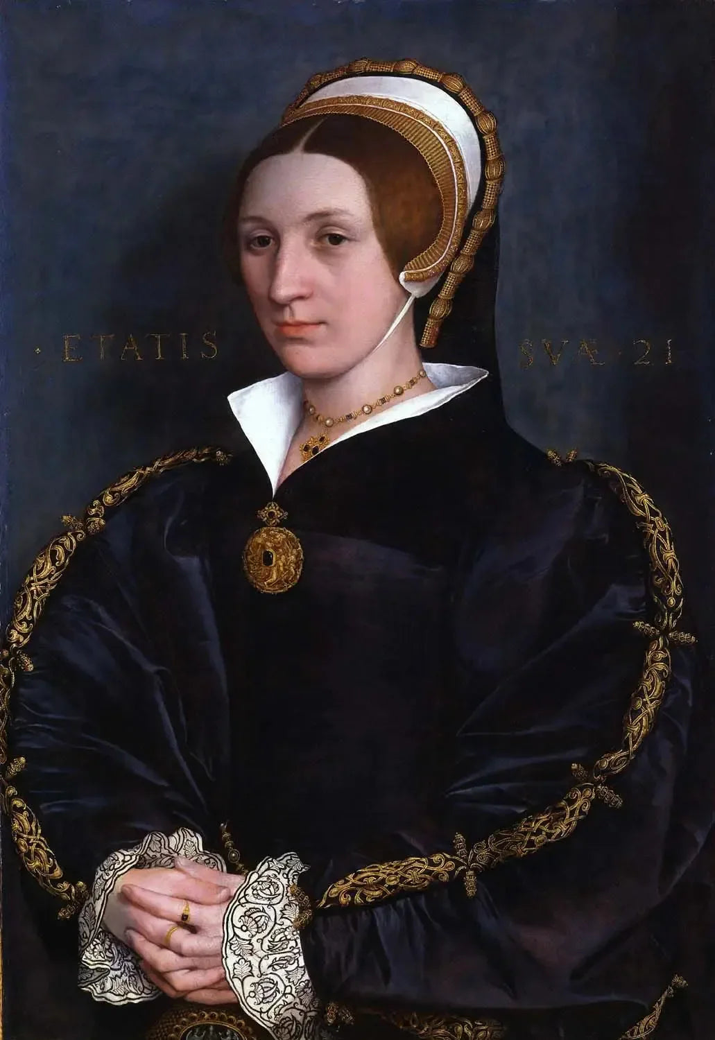 Portrait d'une dame, probablement un membre de la famille Cromwell - Hans Holbein le Jeune image 1 reproduction d’œuvre d’art à l’huile
