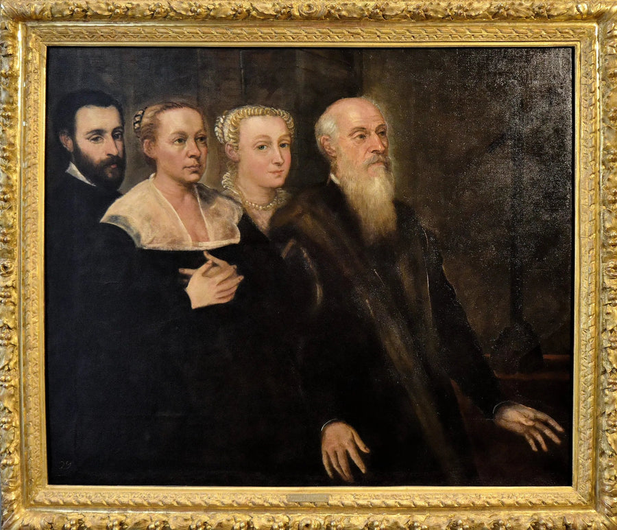 Porträt einer Familie venezianischer Patrizier - Jacopo Tintoretto