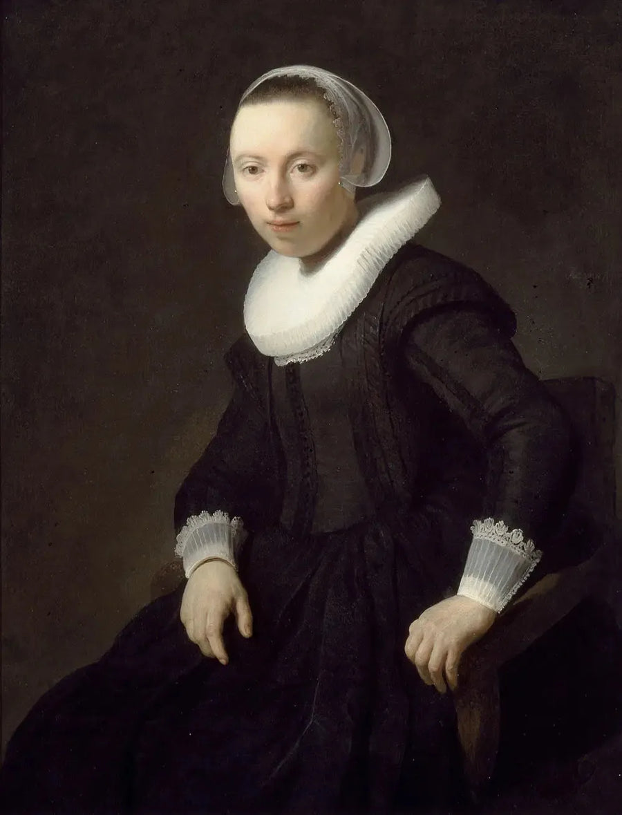 Porträt einer sitzenden Frau - Rembrandt