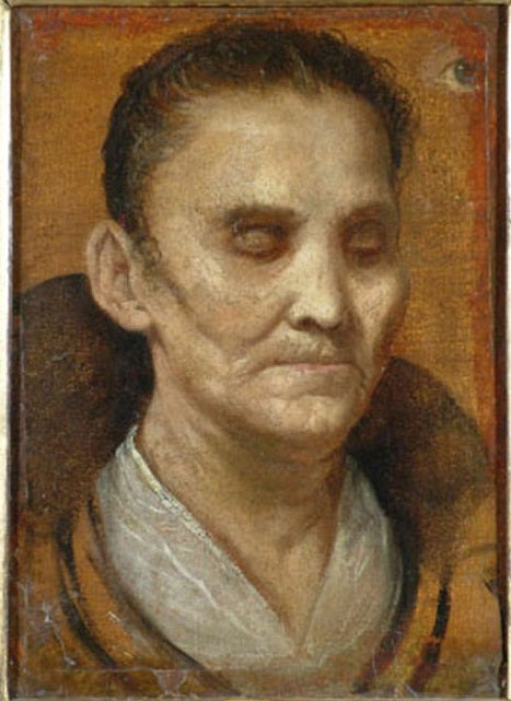 Porträt einer blinden Frau - Annibale Carracci