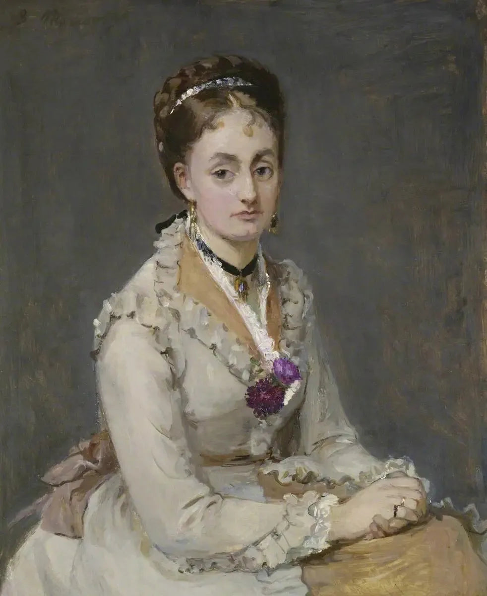 Portrait d'une femme - Berthe Morisot image 1 copie peinte à la main à l’huile