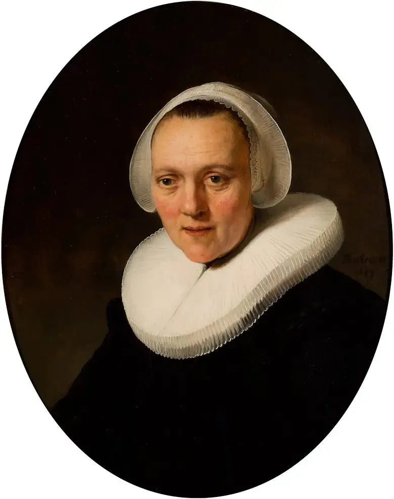 Porträt einer 40-jährigen Frau, vielleicht Marretje Cornelisdr van Grotewal - Rembrandt