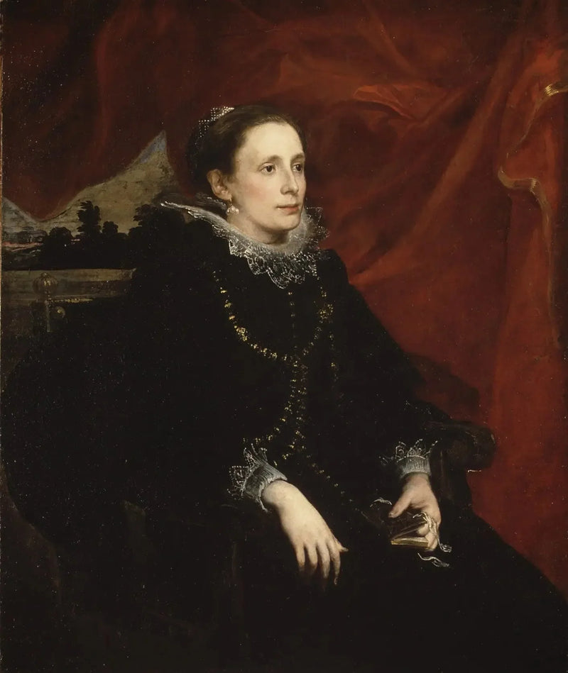 Porträt einer Frau, genannt die Marquise Durazzo - Antoine van Dyck