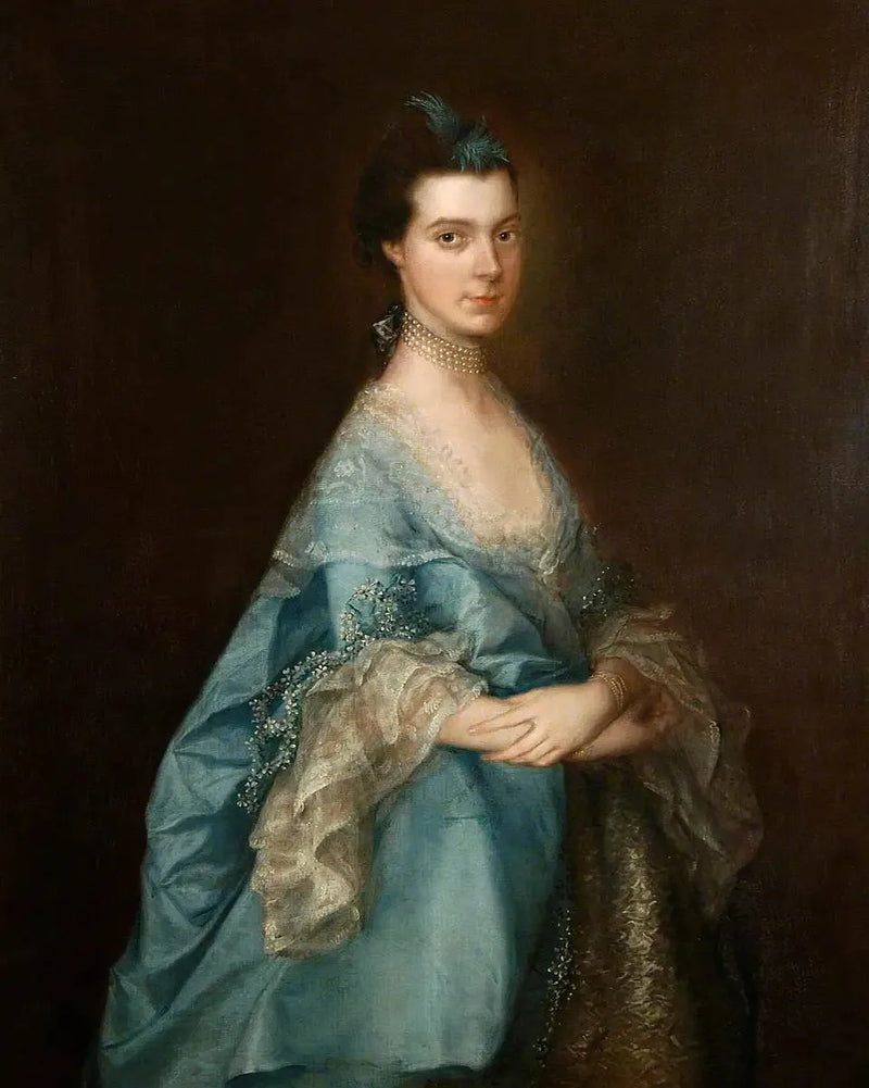 Porträt einer Frau in Blau (früher bekannt als « Miss Edgar ») - Thomas Gainsborough