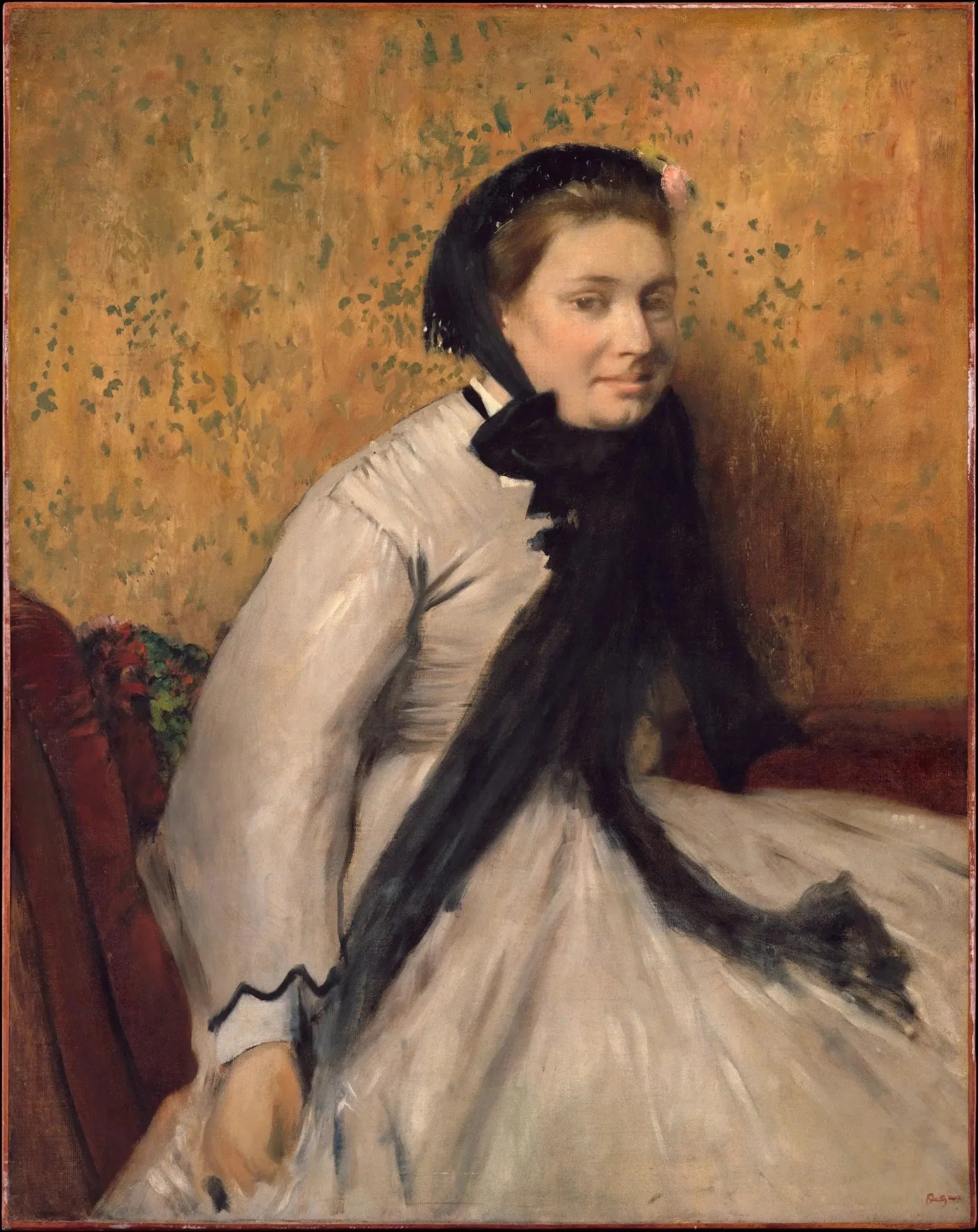 Portrait d'une femme en gris - Edgar Degas image 1 reproduction d’œuvre d’art à l’huile