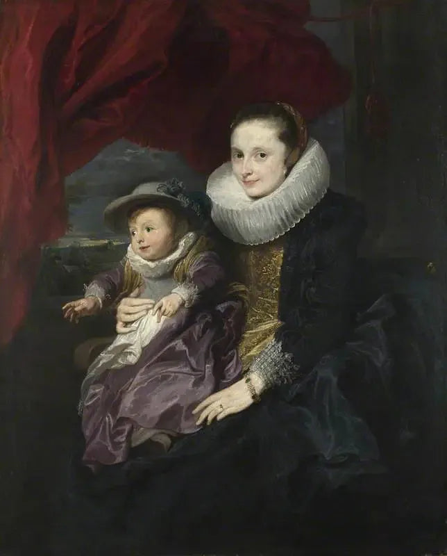 Portrait einer Frau und eines Kindes - Antoine van Dyck