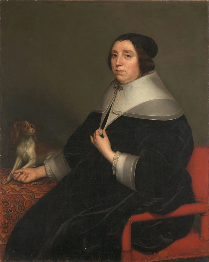 Porträt einer Frau - Gerrit van Honthorst
