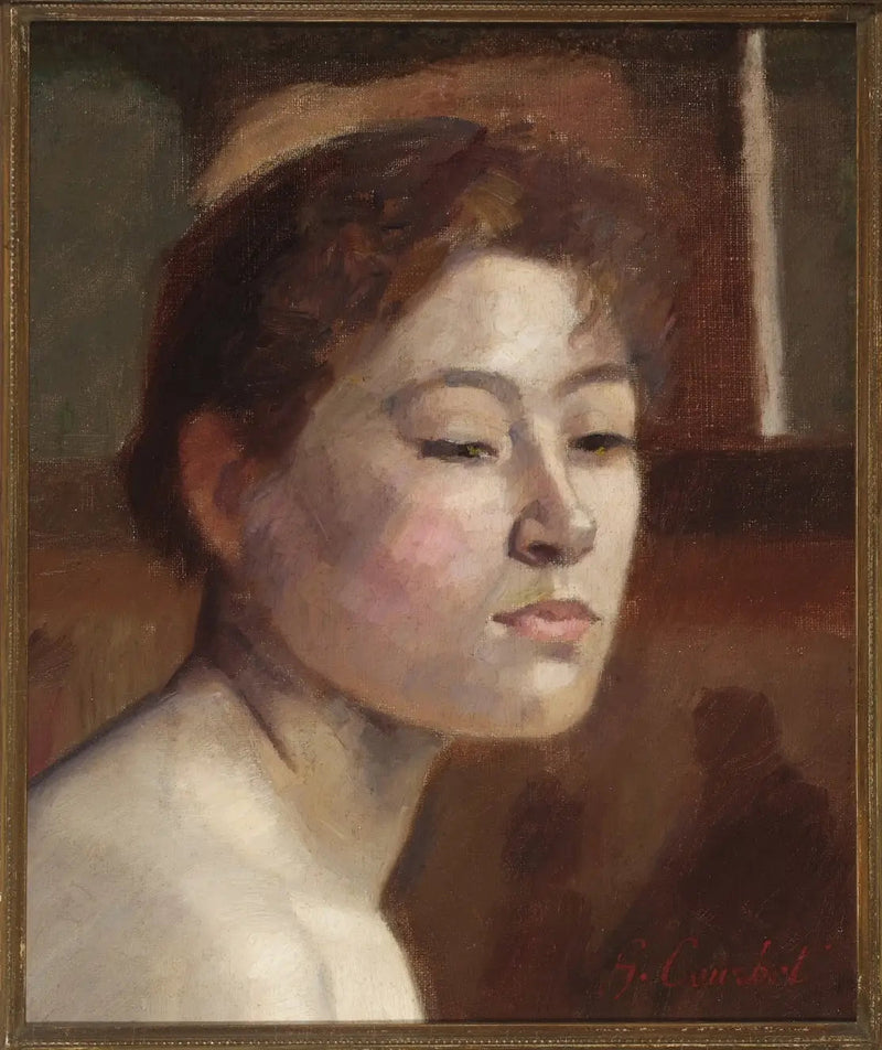 Porträt einer Frau - Gustave Courbet