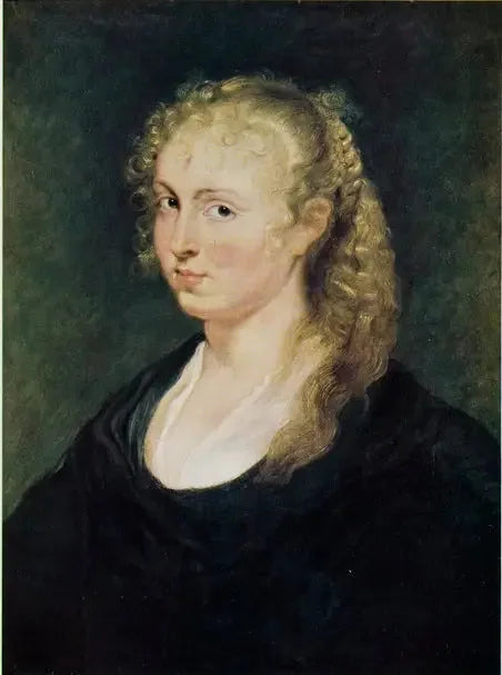 Porträt einer unbekannten Frau mit geflochtenen blonden Haaren - Peter Paul Rubens