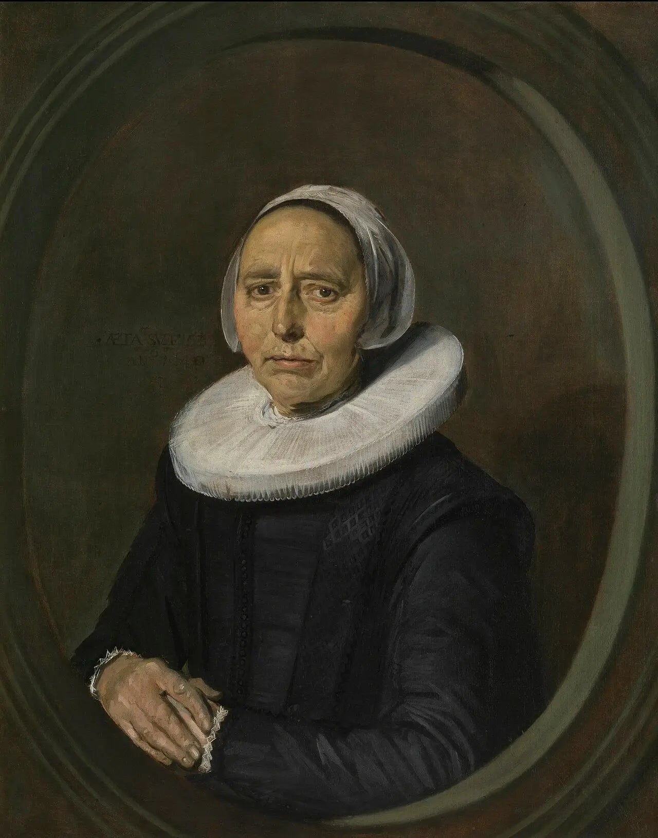 portrait d'une femme inconnue - Frans Hals image 1 reproduction réalisée par Alpha Reproduction