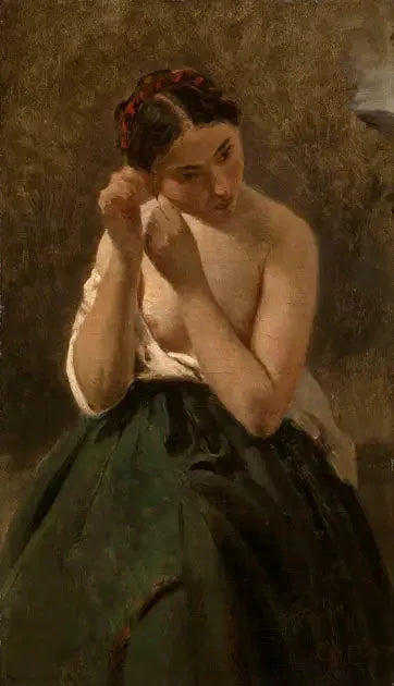 Portrait einer Frau - Jean-Baptiste Camille Corot