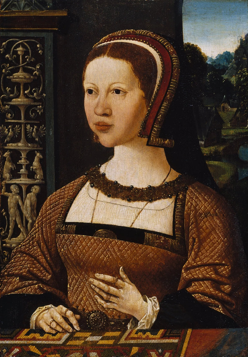 Porträt einer Frau, vielleicht Elisabeth von Dänemark - Jacob Cornelisz van Oostsanen