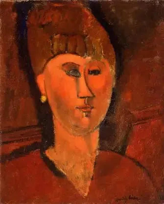 Portrait d'une femme russe - Amedeo Modigliani image 1 copie de tableau peinte à la main